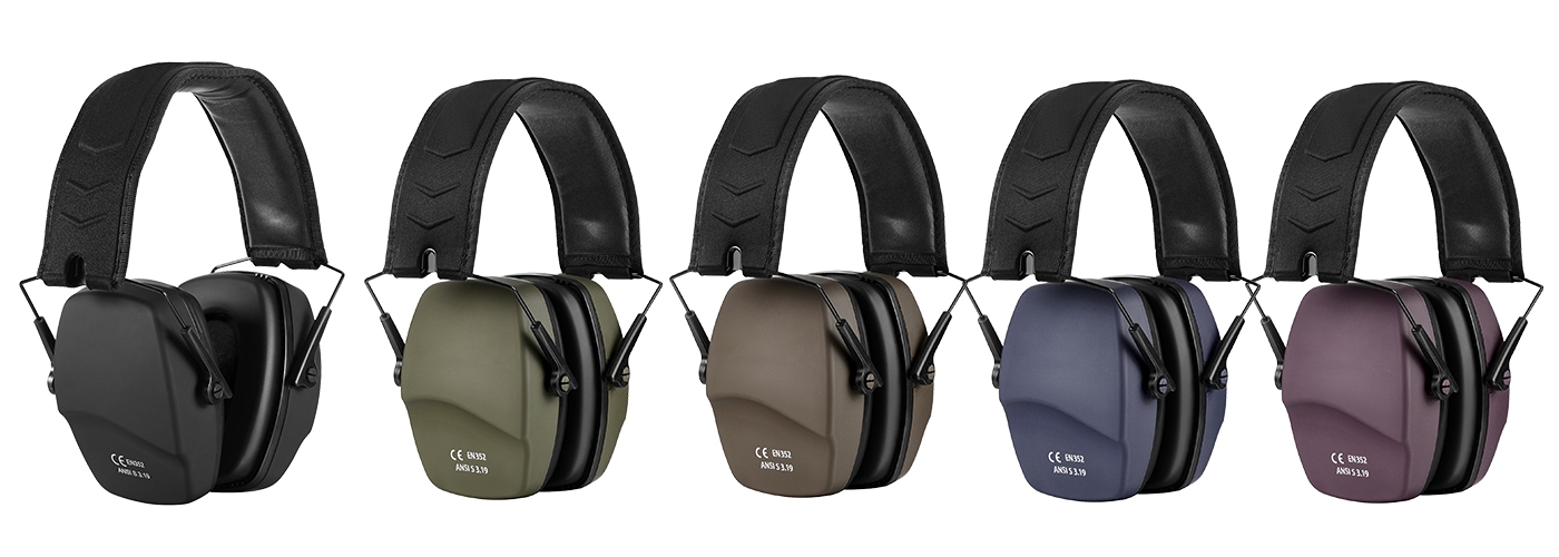 EM016 Passive Shooting Hearing Protection is Available in Five Colors 