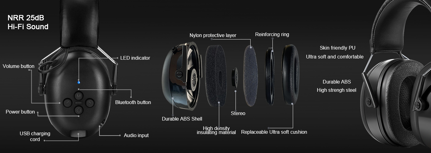 EM037 Bluetooth Safety Hearing Protector