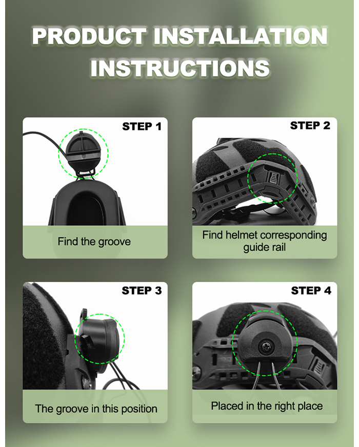 BR03 Tactical Bracket For Hearing Protector