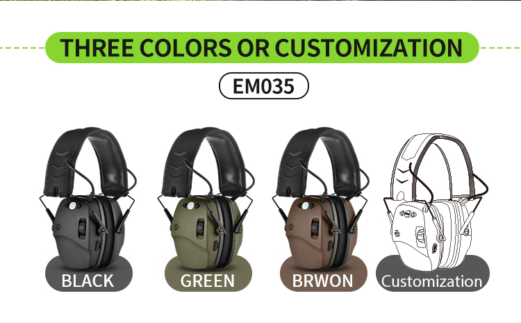 Noise Canceling Tactical Headset Anti Noise Sport Electronic Hearing Protection Earmuffs Active Tactical Headphones
