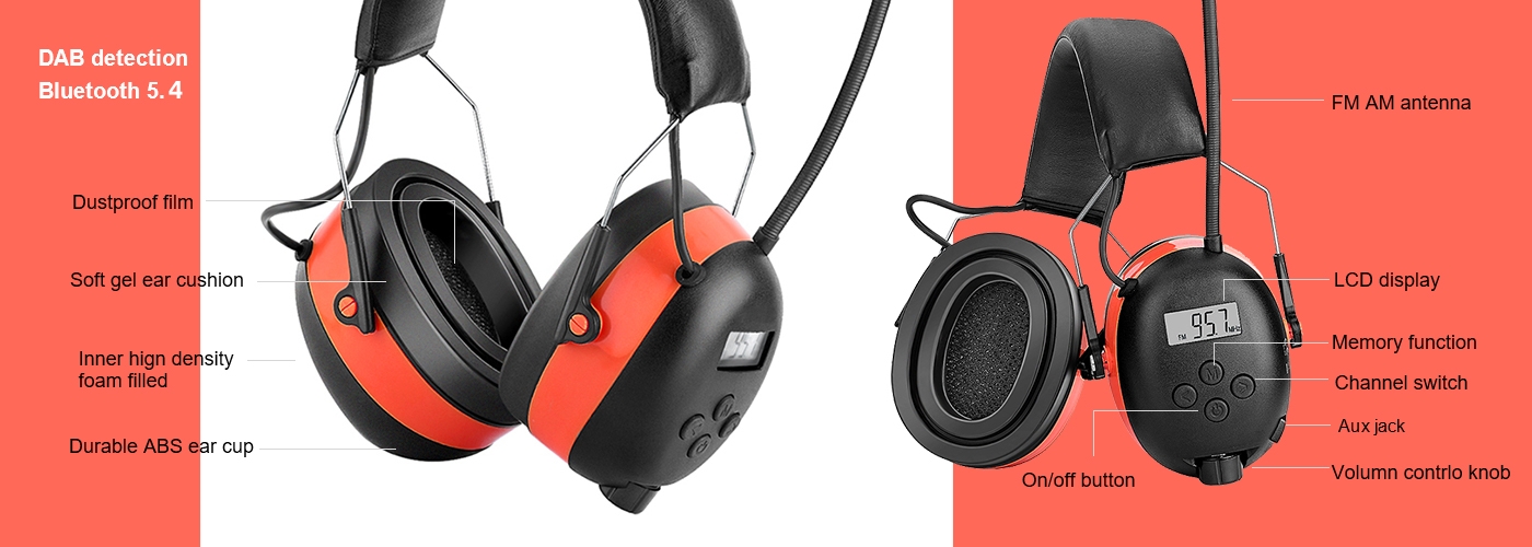 EM033A Radio Bluetooth Safety Hearing Protector