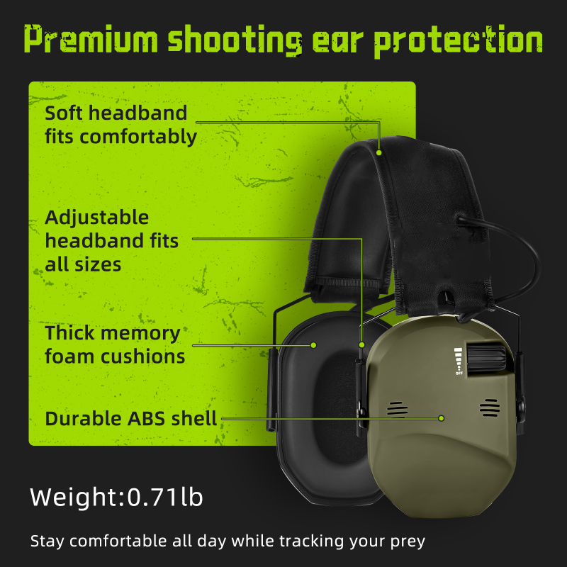 EM022 Electronic Ear Protection for Shooting