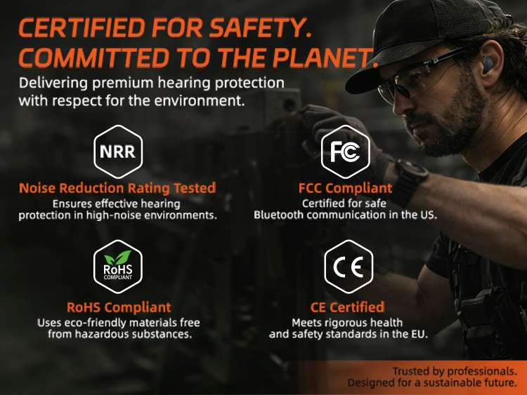 EP05 Electronic Shooting Earbuds with Bluetooth, SNR 29dB Hearing Protection, DSP Noise Reduction, for Shooting EP05 Electronic Shooting Earbuds with Bluetooth, SNR 29dB Hearing Protection, DSP Noise Reduction, for Shooting