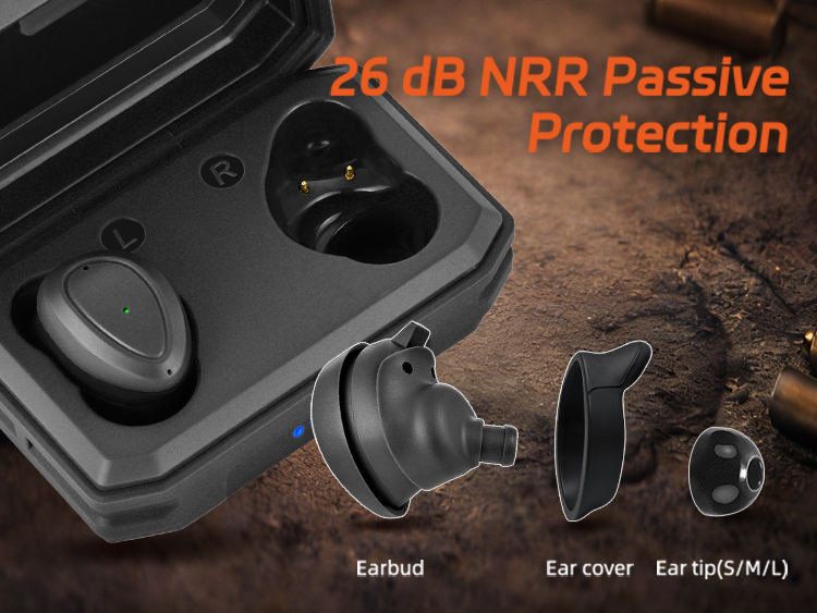 EP05 Electronic Shooting Earbuds with Bluetooth, SNR 29dB Hearing Protection, DSP Noise Reduction, for Shooting EP05 Electronic Shooting Earbuds with Bluetooth, SNR 29dB Hearing Protection, DSP Noise Reduction, for Shooting