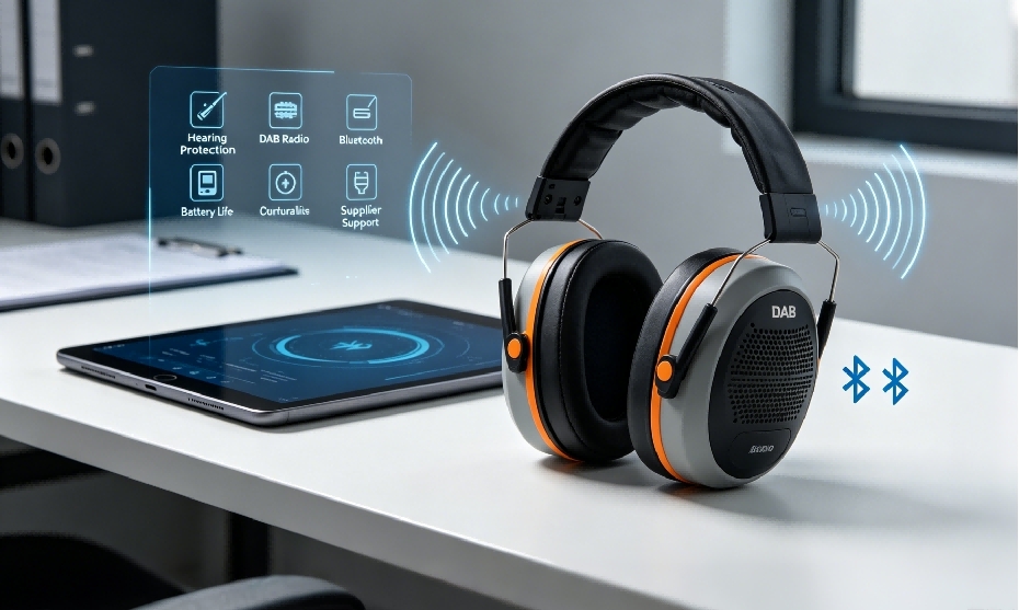 Bluetooth DAB radio earmuff selection checklist