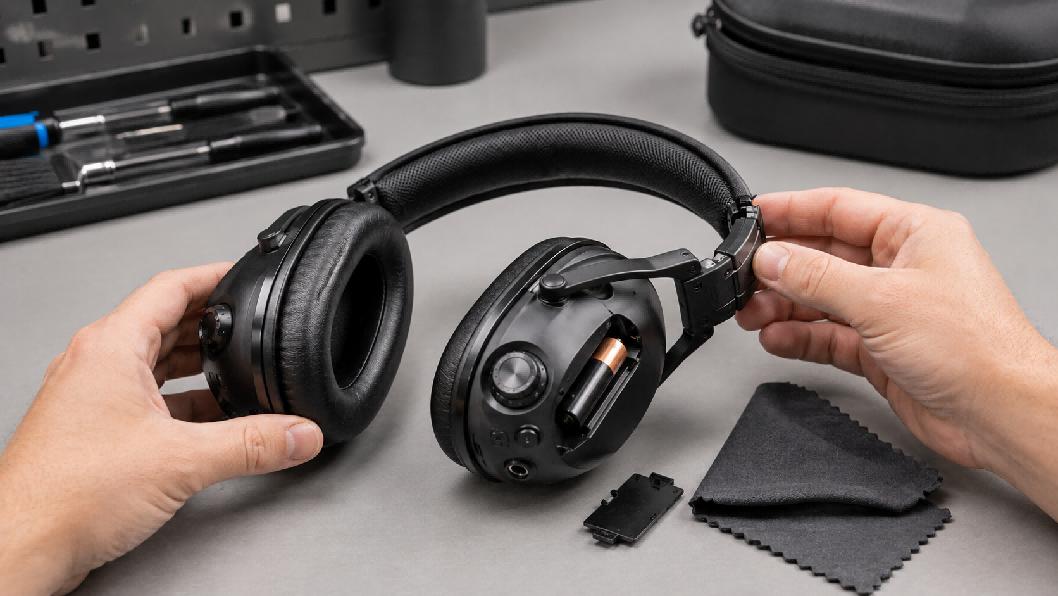 Foldable Electric Earmuff Maintenance Guide