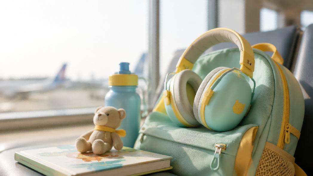 Noise cancelling earmuff for kids travel and home use