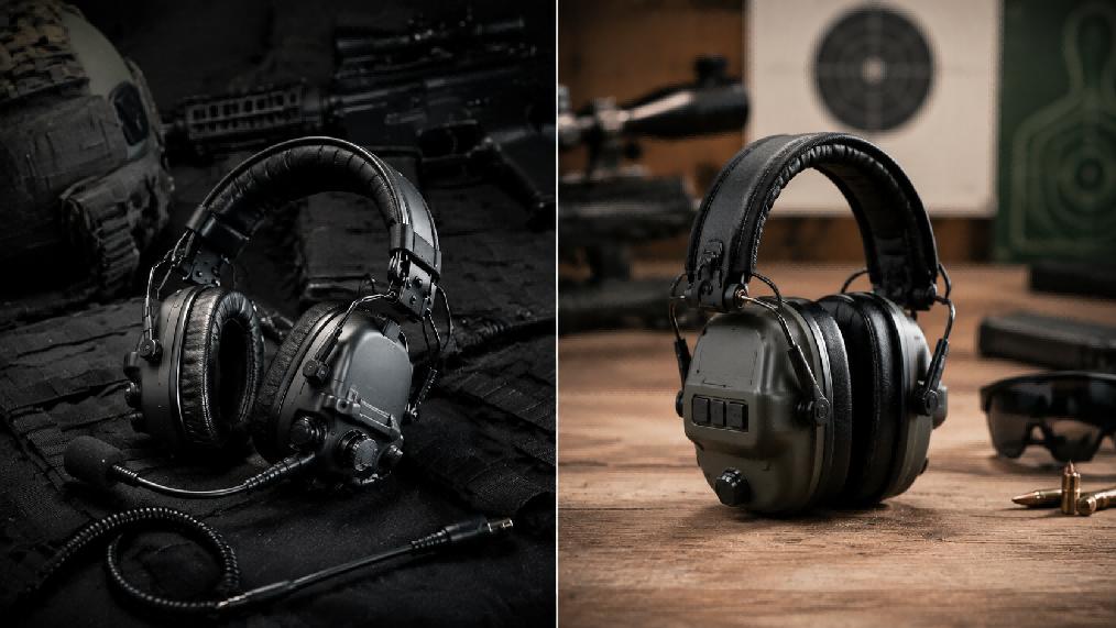 Tactical headset vs electronic shooting earmuff comparison for hearing protection buyers