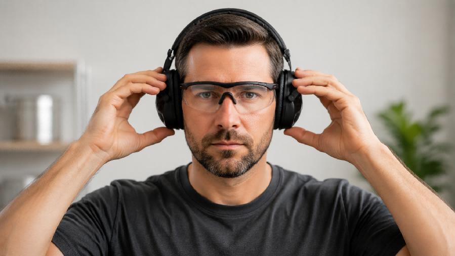 How to use and fit foldable portable electronic hearing protection
