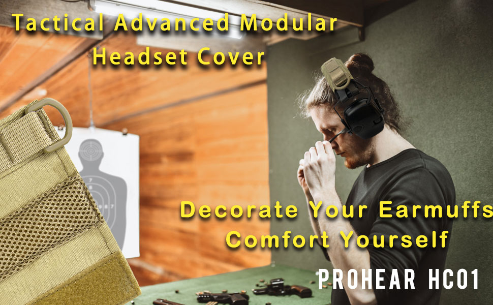 HC01 Headset Cover Tactical Advanced Earmuffs Modular Cover Fit for 3M WorkTunes Peltor Howard Leight Impact Walkers Razor