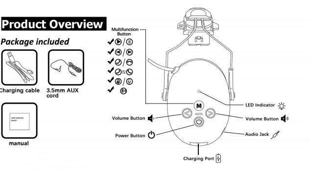BRO4 Tactical Helmet Rail Adapter Headset Mount, ARC Rail Headphone Holder Bracket for Noise‑Reduction Earmuffs, Helmet Accessory for Shooting Hunting Airsoft