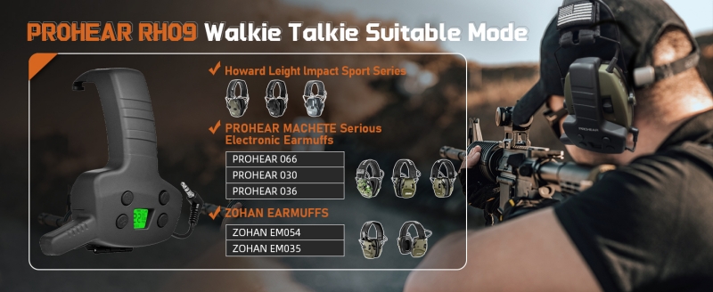RH09 Bluetooth Walkie Talkie Module for Shooting Earmuffs RH09 Bluetooth Walkie Talkie Module for Shooting Earmuffs