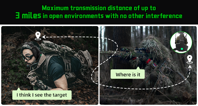 RH08 Walkie Talkie for Howard Leight Impact Sport Electronic Earmuffs with Rechargeable Battery