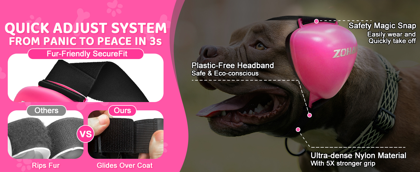DG02 Upgraded Dog Ear Muffs Noise Protection - Dog Headphones Noise Cancelling with No Plastic for Fireworks, Thunder DG02 Upgraded Dog Ear Muffs Noise Protection - Dog Headphones Noise Cancelling with No Plastic for Fireworks, Thunder