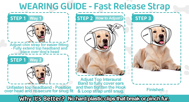DG02 Upgraded Dog Ear Muffs Noise Protection - Dog Headphones Noise Cancelling with No Plastic for Fireworks, Thunder DG02 Upgraded Dog Ear Muffs Noise Protection - Dog Headphones Noise Cancelling with No Plastic for Fireworks, Thunder