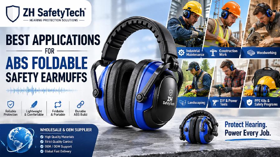 Best Applications for ABS Foldable Safety Earmuffs: From Worksites to PPE Kits