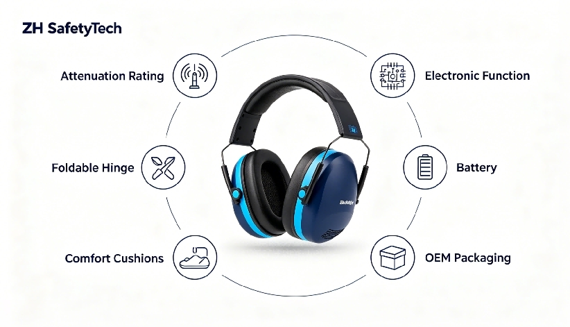 Foldable Electric Earmuff vs Passive Earmuff vs Bluetooth Hearing Protector: Which Should Buyers Choose?