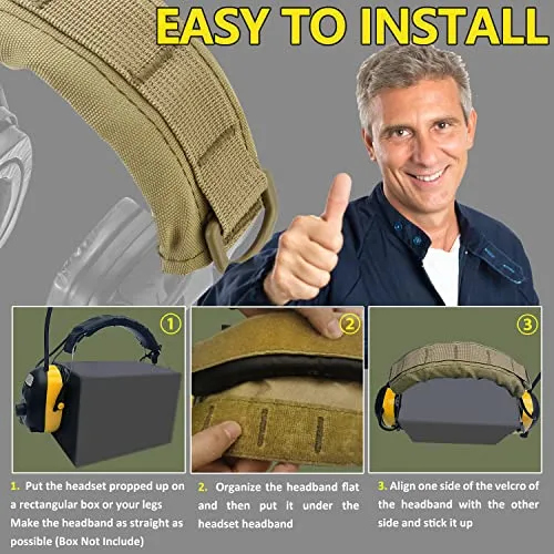 HC01 Headset Cover Tactical Advanced Earmuffs Modular Cover Fit for 3M WorkTunes Peltor Howard Leight Impact Walkers Razor