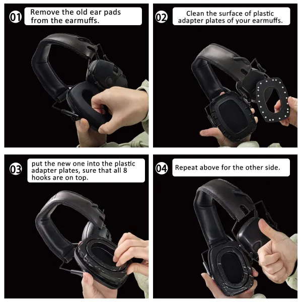 GEP02 Gel Ear Pads for Howard Leight by Honeywell Impact Sport Pro Sync Leightning Earmuffs