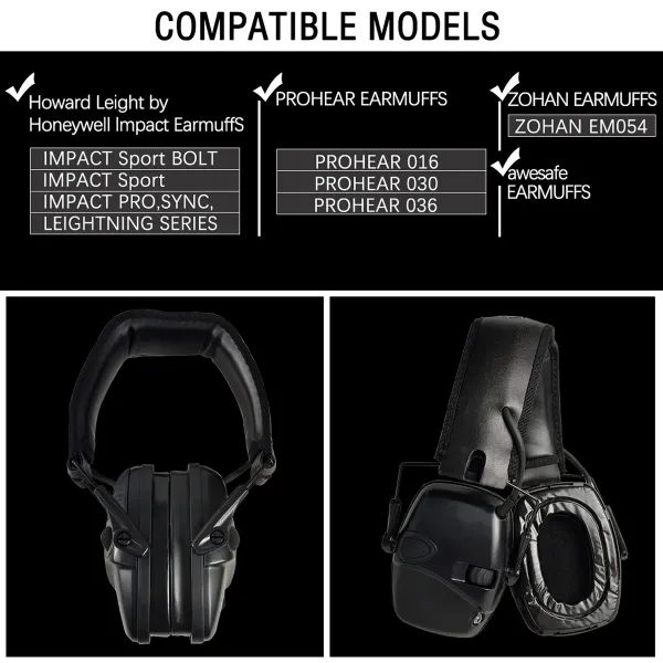 GEP02 Gel Ear Pads for Howard Leight by Honeywell Impact Sport Pro Sync Leightning Earmuffs