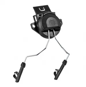 BRO4 Tactical Helmet Rail Adapter Headset Mount, ARC Rail Headphone Holder Bracket for Noise‑Reduction Earmuffs, Helmet Accessory for Shooting Hunting Airsoft