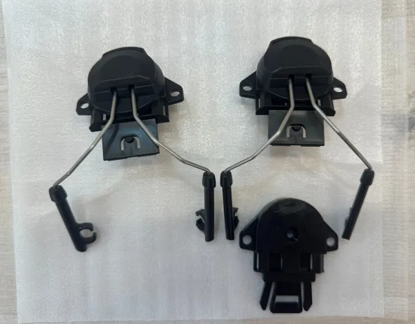 BRO4 Tactical Helmet Rail Adapter Headset Mount, ARC Rail Headphone Holder Bracket for Noise‑Reduction Earmuffs, Helmet Accessory for Shooting Hunting Airsoft