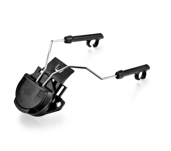 BRO4 Tactical Helmet Rail Adapter Headset Mount, ARC Rail Headphone Holder Bracket for Noise‑Reduction Earmuffs, Helmet Accessory for Shooting Hunting Airsoft