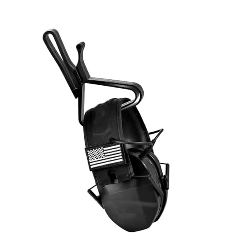 Shooting Ear Protection Holder, Adjustable Belt Clip for Safety Earmuffs- Range Gear & Hunting Accessories