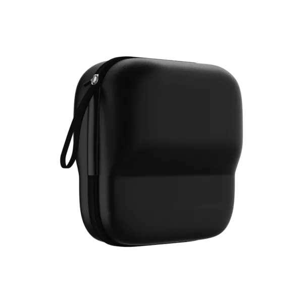 HC-03 Leather WaterproofProtective Case for Noise Reduction Earmuffs, Waterproof Shock‑Absorbing EVA Carrying Bag for Shooting Work Safety Earmuffs, Outdoor Travel Storage Pouch