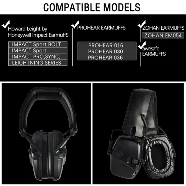 GEP02 Gel Ear Pads for Howard Leight by Honeywell Impact Sport Pro Sync Leightning Earmuffs