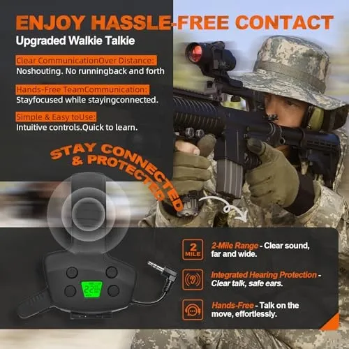 RH09 Bluetooth Walkie Talkie Module for Shooting Earmuffs