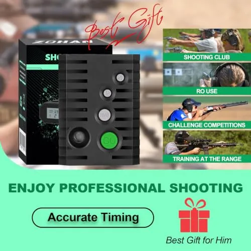 ST-01 The Ultimate Shot Timer for Shooting Competition - Ideal for Steel Challenge Speed Shooting, SCSA, USPSA, IPSC, IDPA