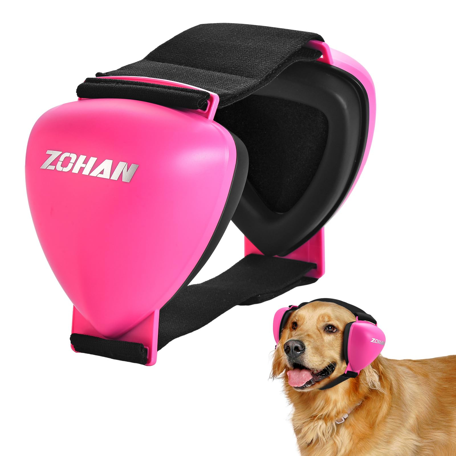 DG02 Upgraded Dog Ear Muffs Noise Protection - Dog Headphones Noise Cancelling with No Plastic for Fireworks, Thunder