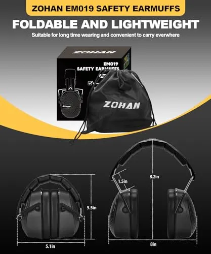 Shooting Work 25db Nrr Over Ear Headphones Passive Hearing Protection Noise Reduction Earmuffs for Adult